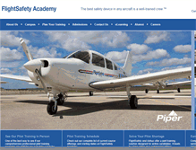 Tablet Screenshot of flightsafetyacademy.com